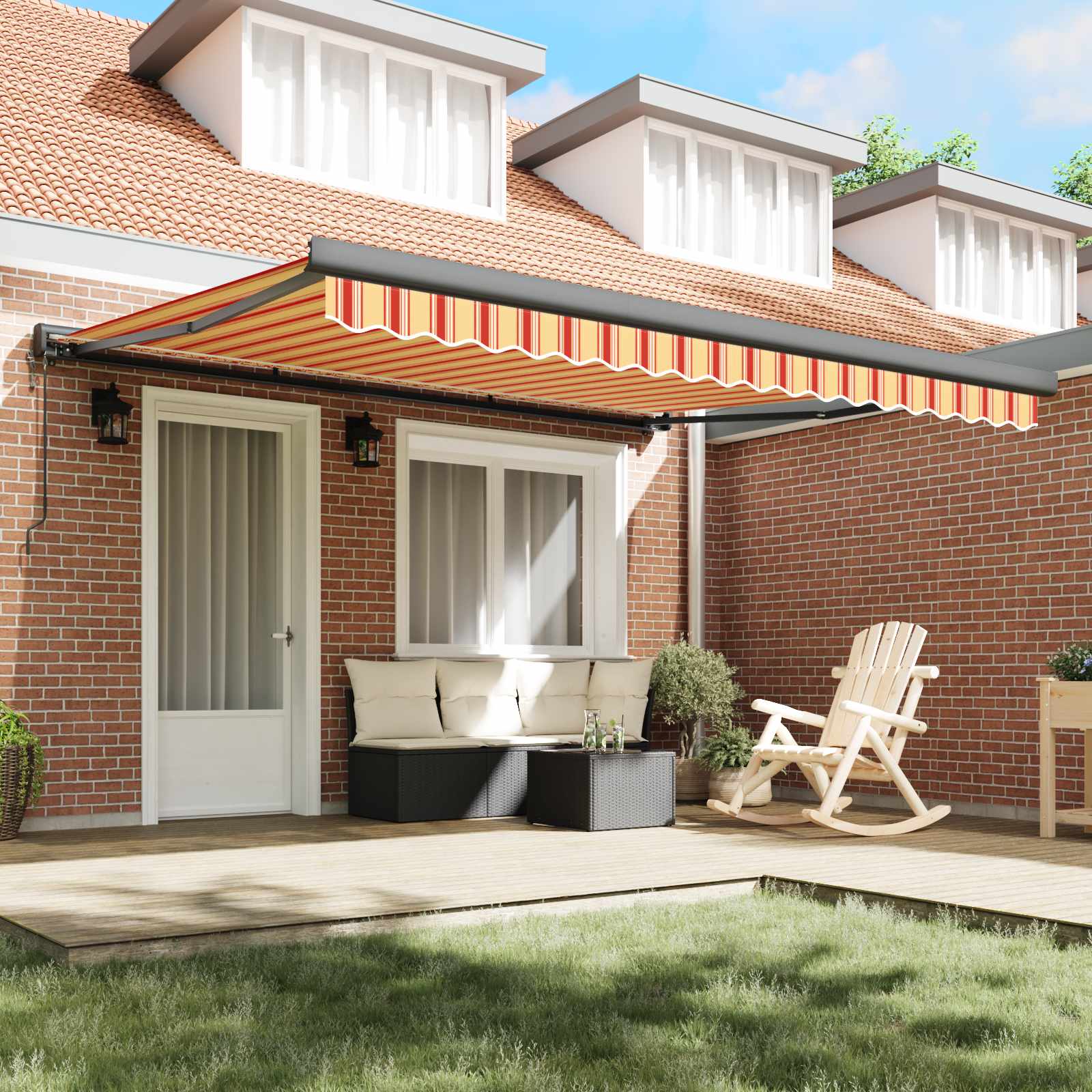 Markies Geel en Oranje 400 x 300 x 165 cm – afbeelding 3