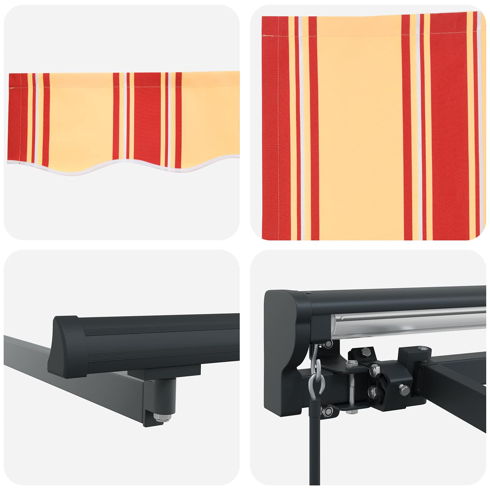 Zijde Frame Multikleur 400 × 300 cm Polyester met PU-coating – afbeelding 6