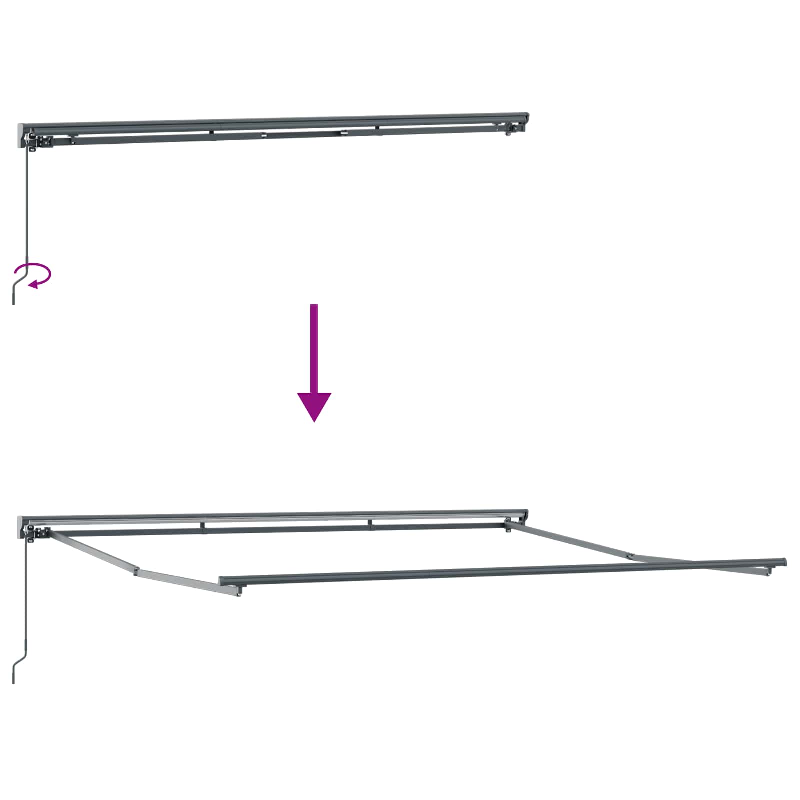 Zijde Frame Multikleur 400 × 300 cm Polyester met PU-coating – afbeelding 7