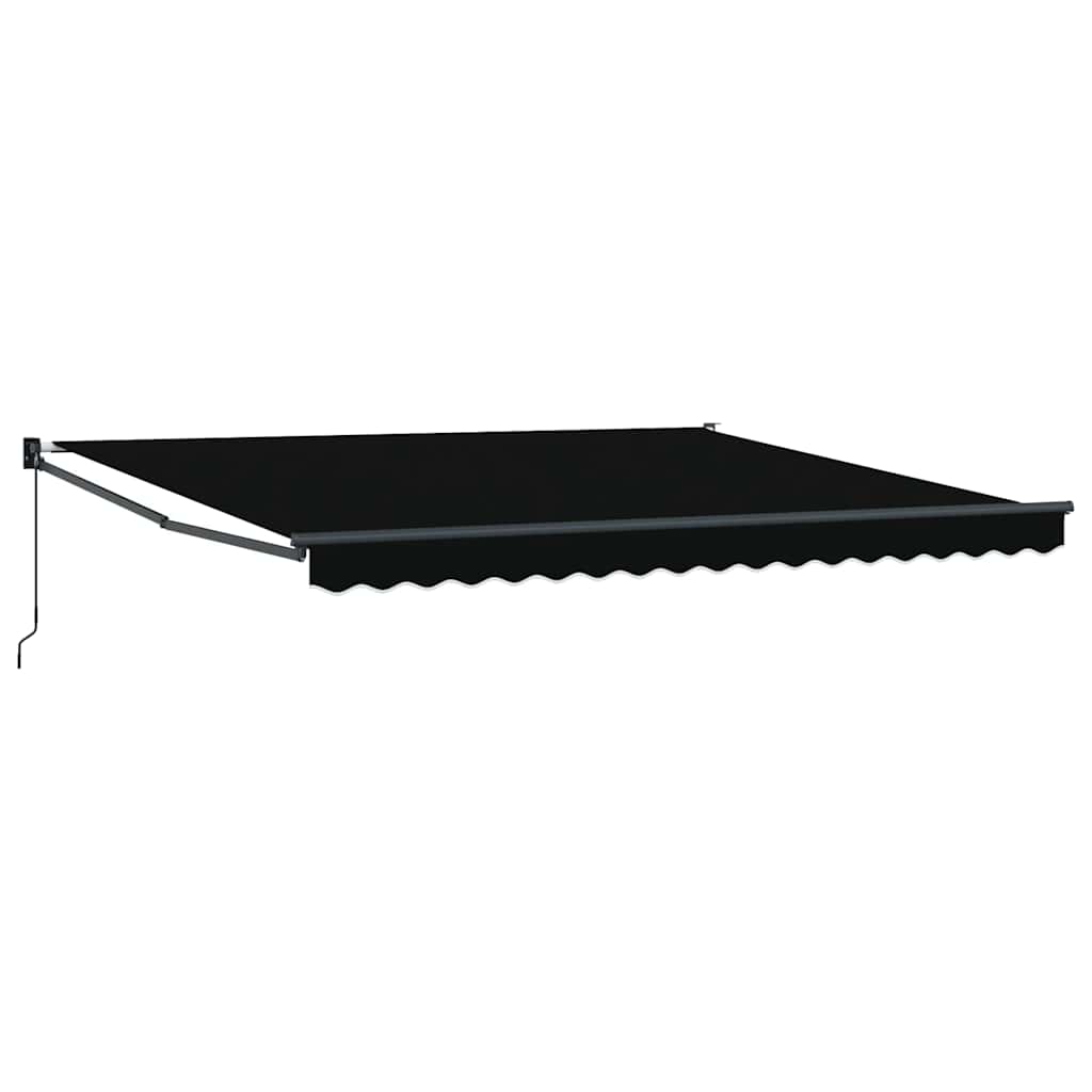 Inklapbaar Zonnescherm Zwart 400 × 300 cm – afbeelding 2