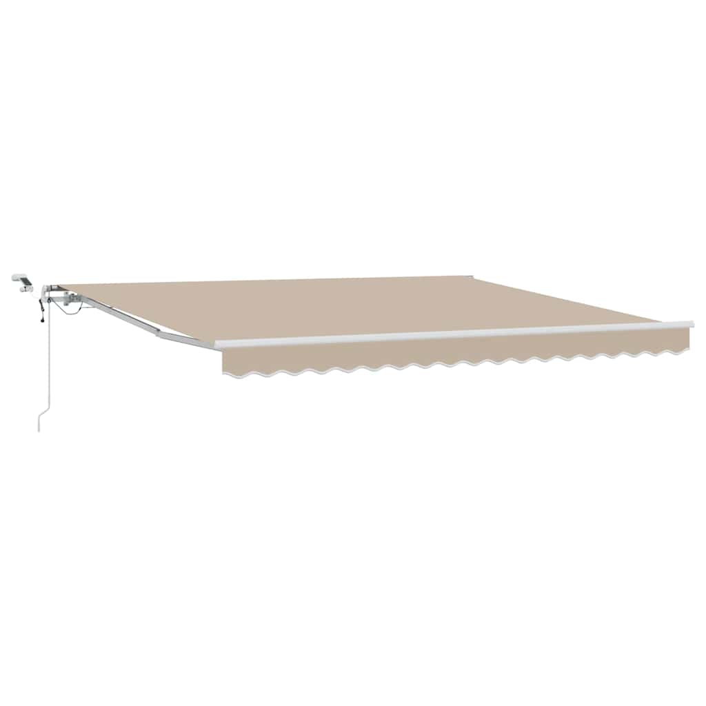 Inklapbaar Zonnescherm Beige 400 × 300 cm Polyester en Metaal – afbeelding 2