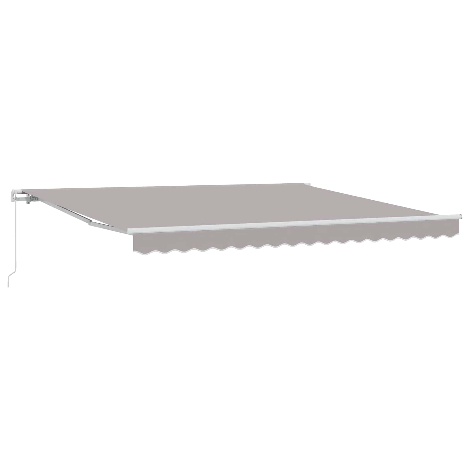 Inklapbaar Zonnescherm Lichtgrijs 400 × 300 cm – afbeelding 1