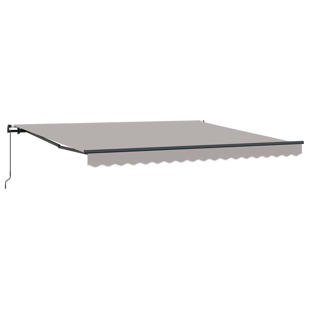 Inklapbaar Zonnescherm Lichtgrijs 400 × 300 cm – afbeelding 2
