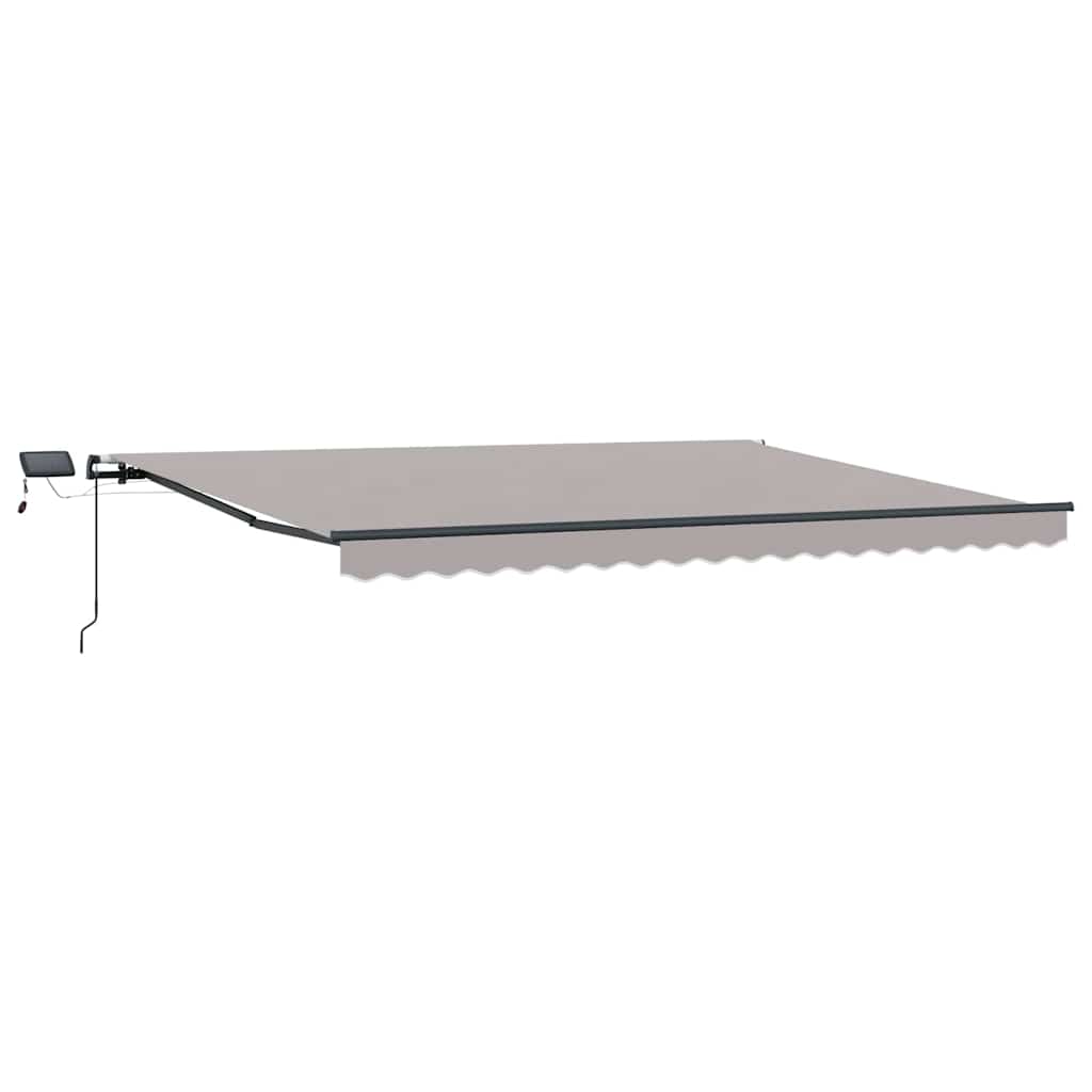 Inklapbaar Zonnescherm Lichtgrijs 400 ×300 cm Stof – afbeelding 2