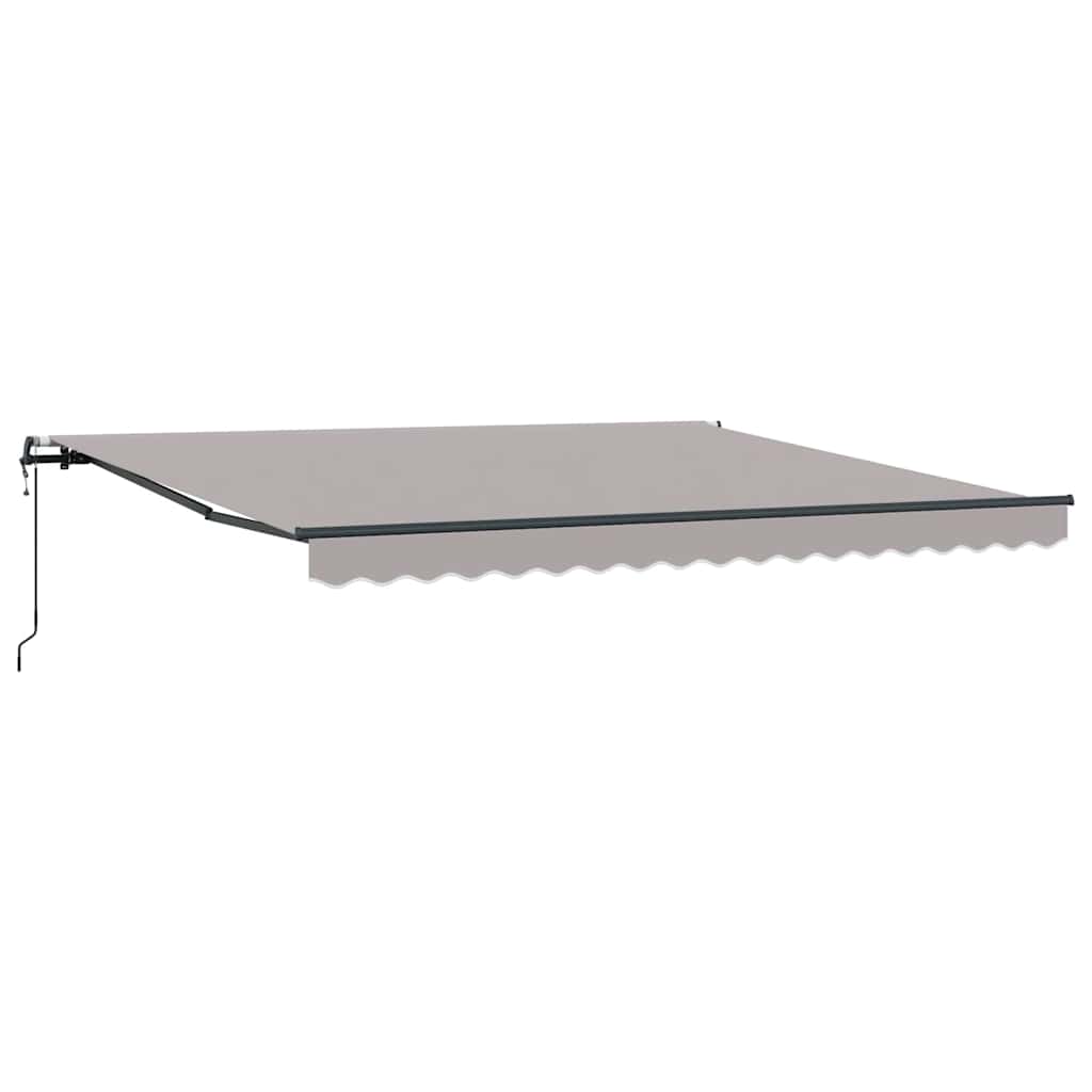Inklapbaar Zonnescherm Lichtgrijs 400 × 300 cm – afbeelding 2