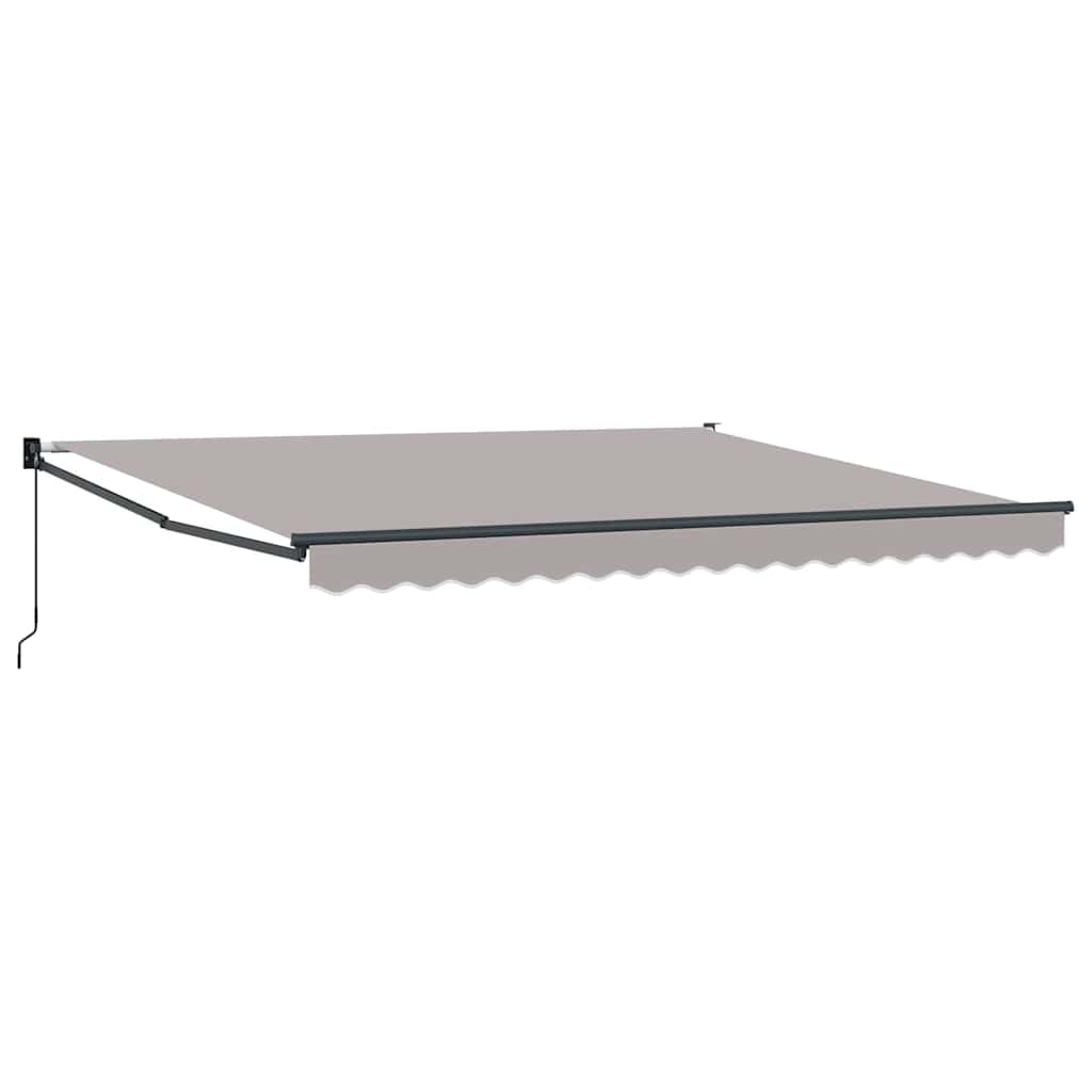 Uitschuifbare luifel Lichtgrijs 400 × 300 cm – afbeelding 2