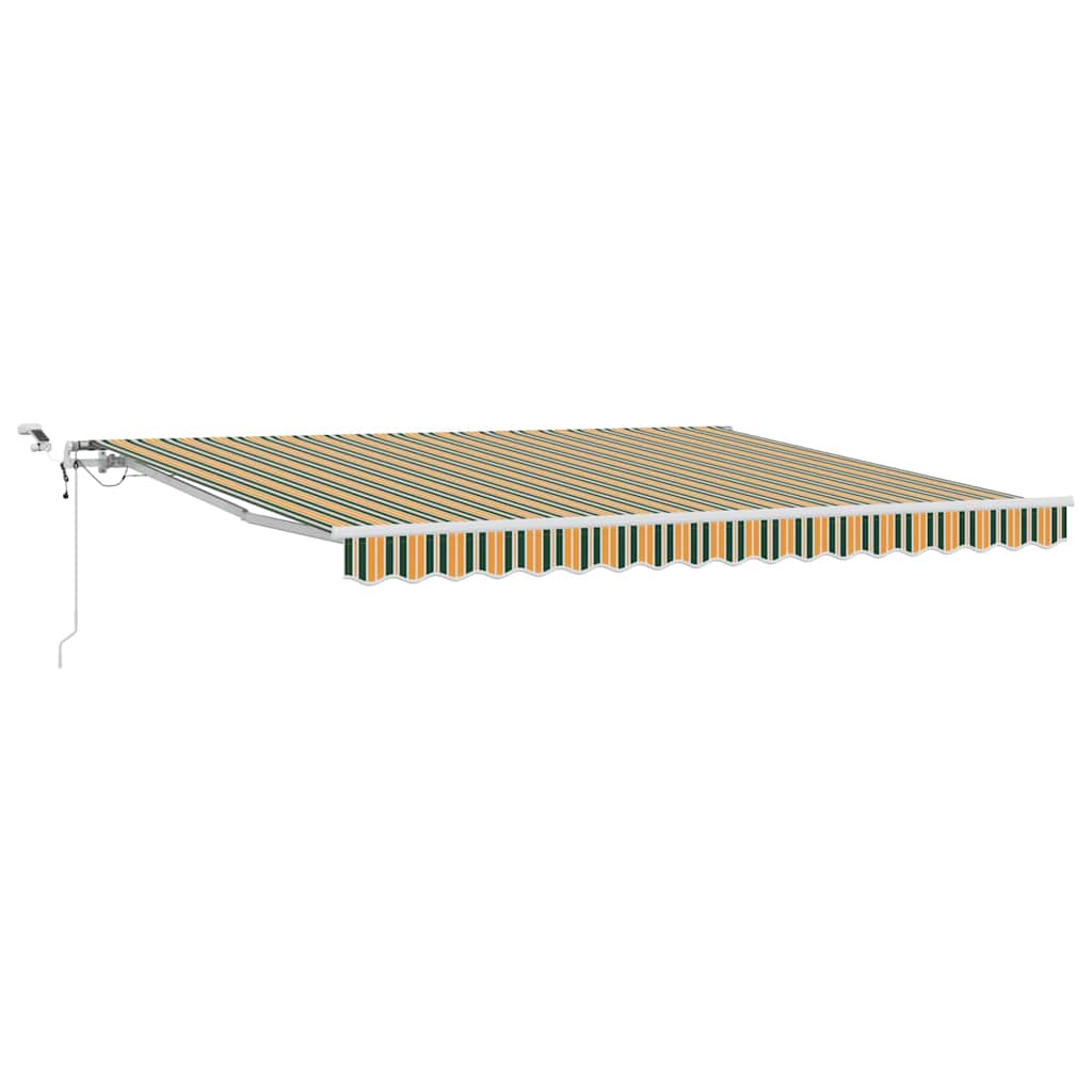 Inklapbaar Zonnescherm Groen en Geel 400 × 300 cm – afbeelding 2