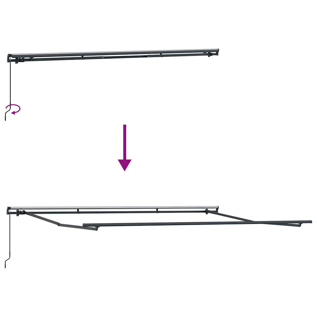 Inklapbaar Zonnescherm Groen en geel 400 × 300 cm – afbeelding 9