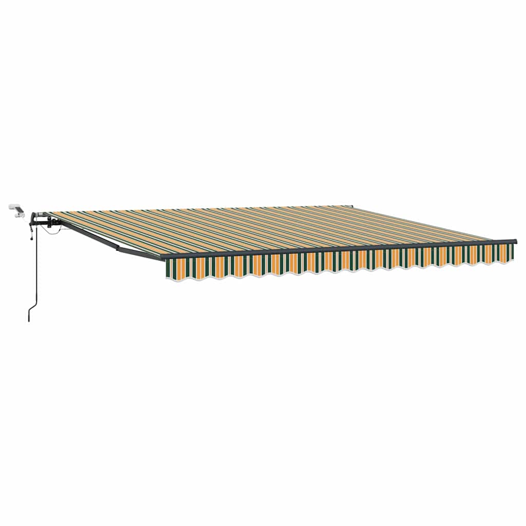 Luifeldoek Groen en geel 400 × 300 cm Polyester – afbeelding 2
