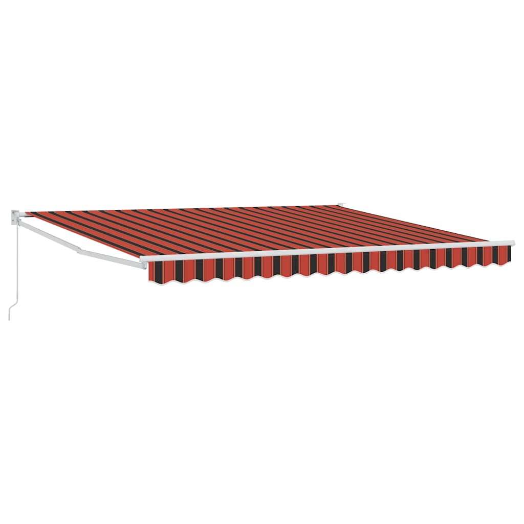 Inklapbaar Zonnescherm Geel en Oranje 400 × 350 cm – afbeelding 2