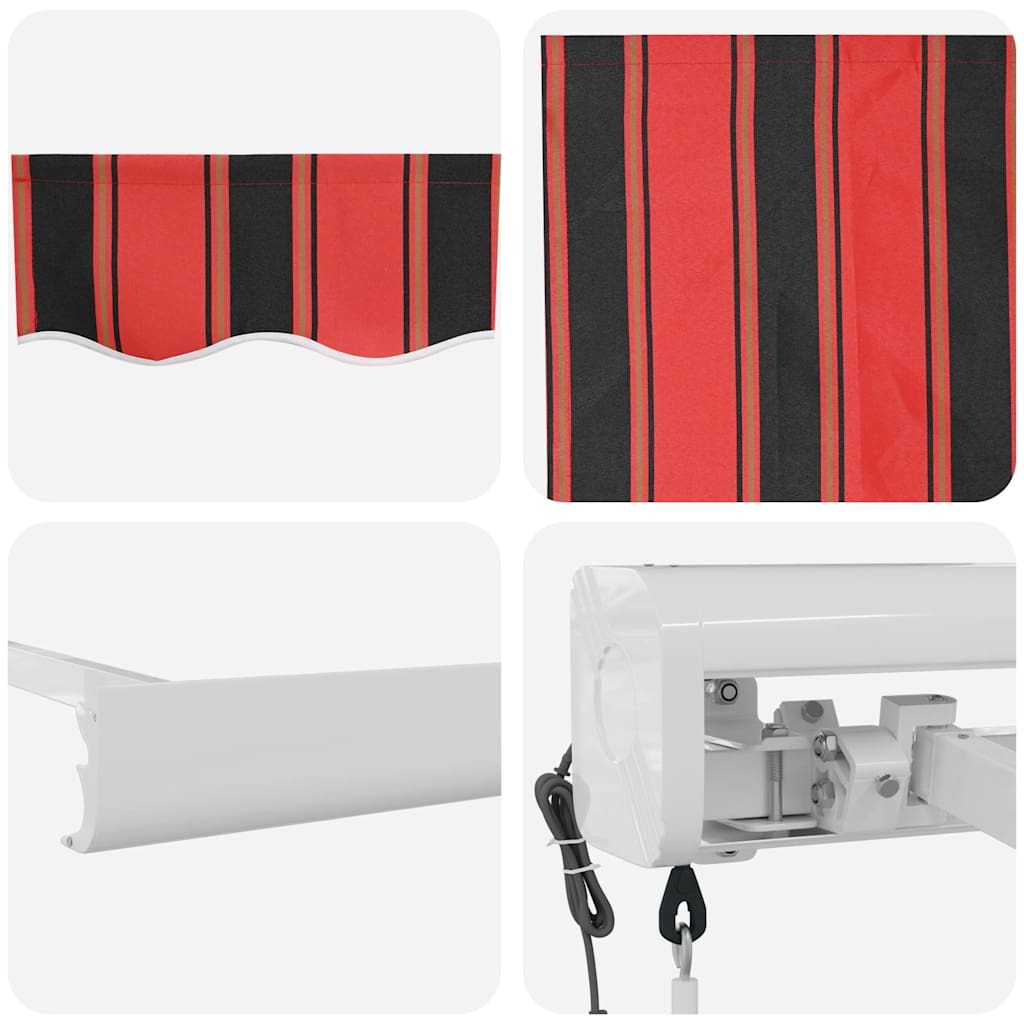 Inklapbaar Zonnescherm Geel en Oranje 400 × 350 cm – afbeelding 8