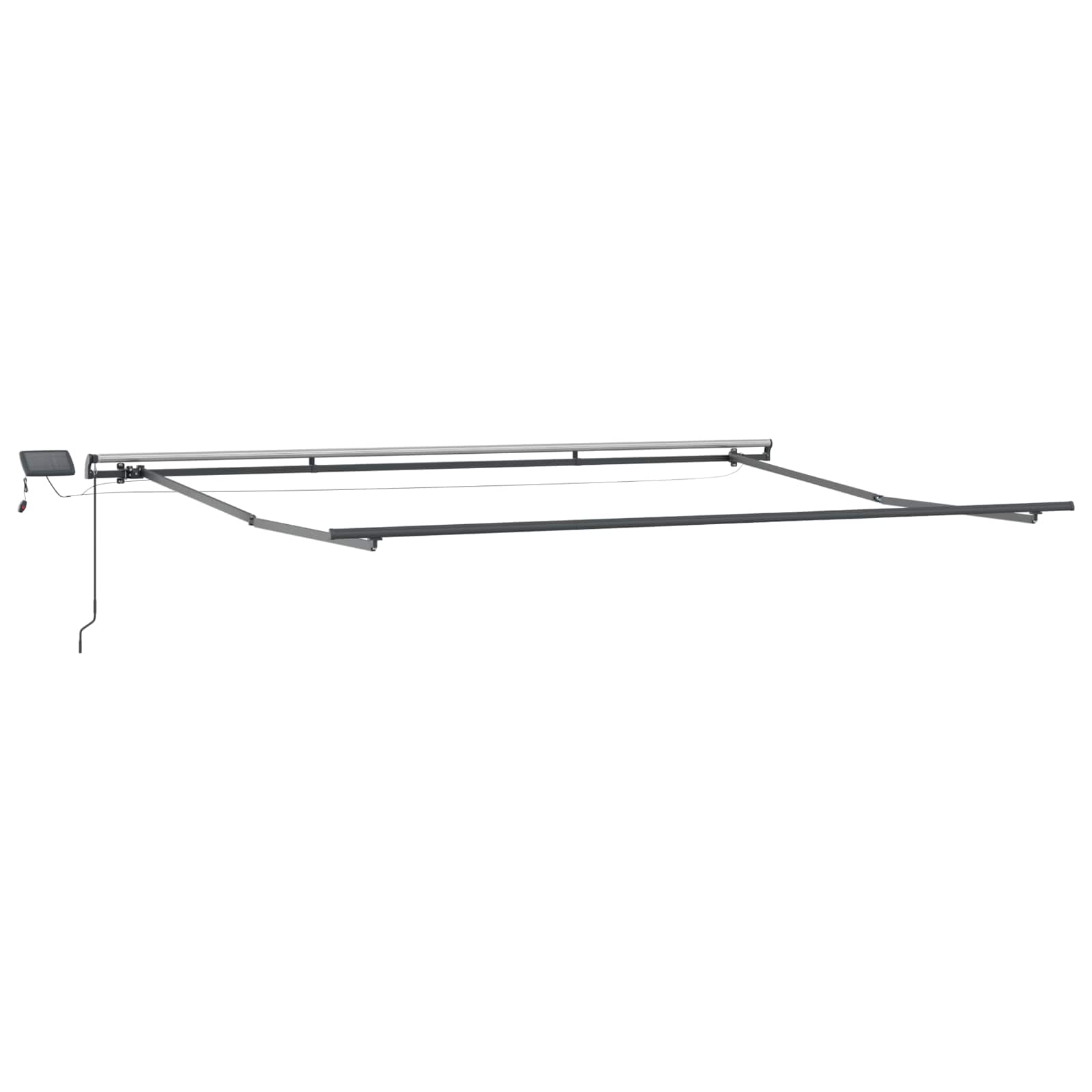 Inklapbaar Zonnescherm geel en oranje 400 ×350 cm Stof – afbeelding 6
