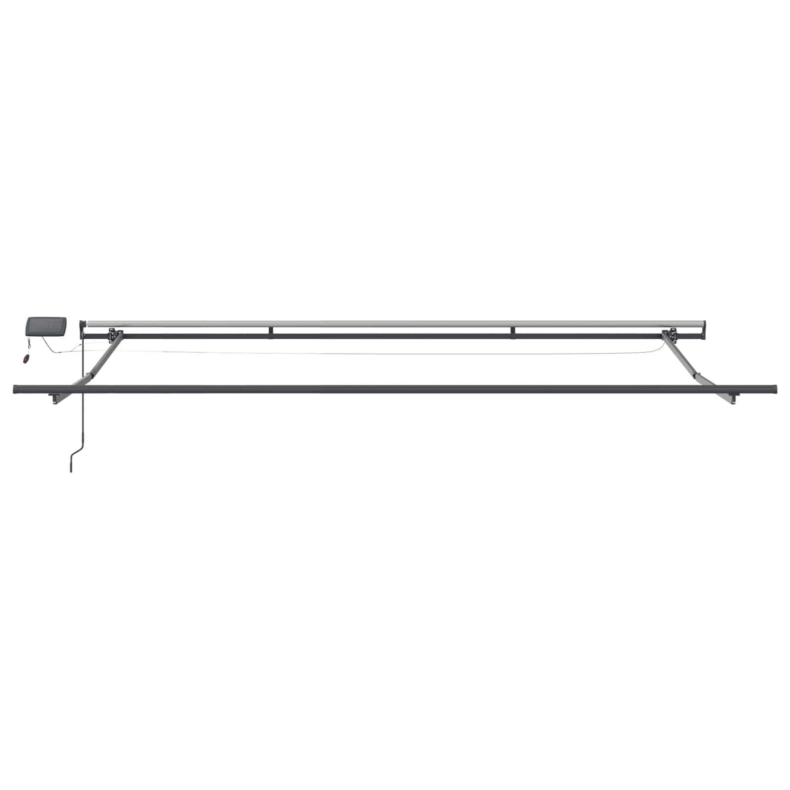 Inklapbaar Zonnescherm geel en oranje 400 ×350 cm Stof – afbeelding 9
