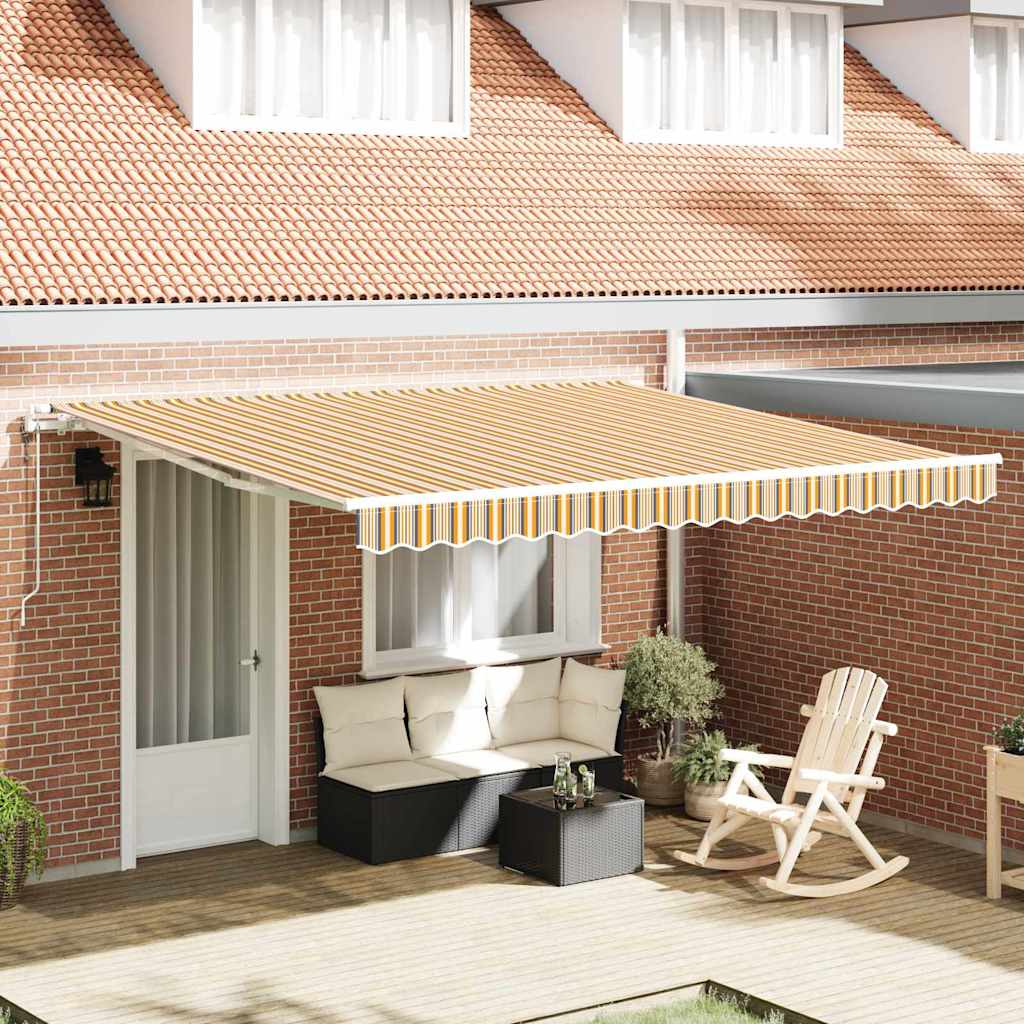 Elektrisch Uittrekbaar Zonnescherm Multikleur 400 × 350 cm – afbeelding 1