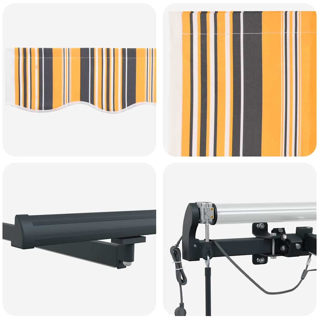 Luifeldoek Multikleur 400 × 350 cm Polyester – afbeelding 10