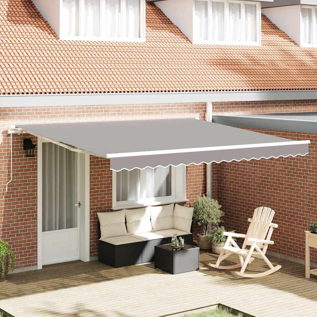 Markies Lichtgrijs 400 x 350 x 165 cm Polyester en Metaal – afbeelding 1