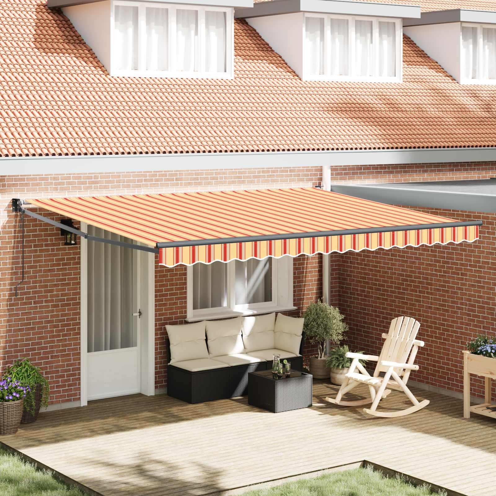 Markies Geel en Oranje 450 x 300 x 165 cm Polyester en Metaal