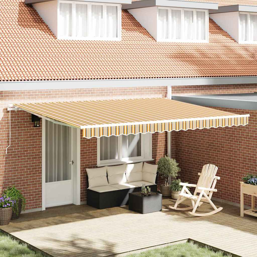 Inklapbaar Zonnescherm Multikleur 450 × 300 cm – afbeelding 1