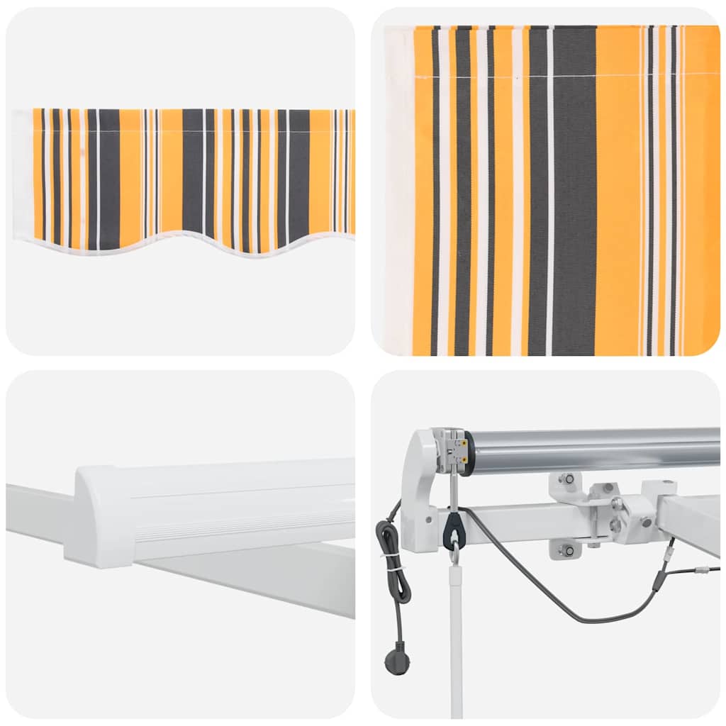 Inklapbaar Zonnescherm Multikleur 450 × 300 cm – afbeelding 10