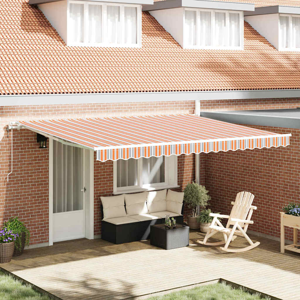 Elektrisch Uittrekbaar Zonnescherm Multikleur 450 × 350 cm – afbeelding 1
