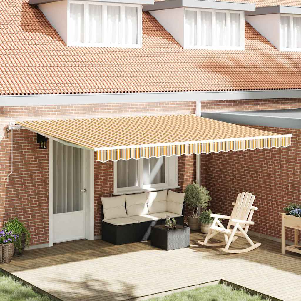 Elektrisch Uittrekbaar Zonnescherm Multikleur 450 × 350 cm