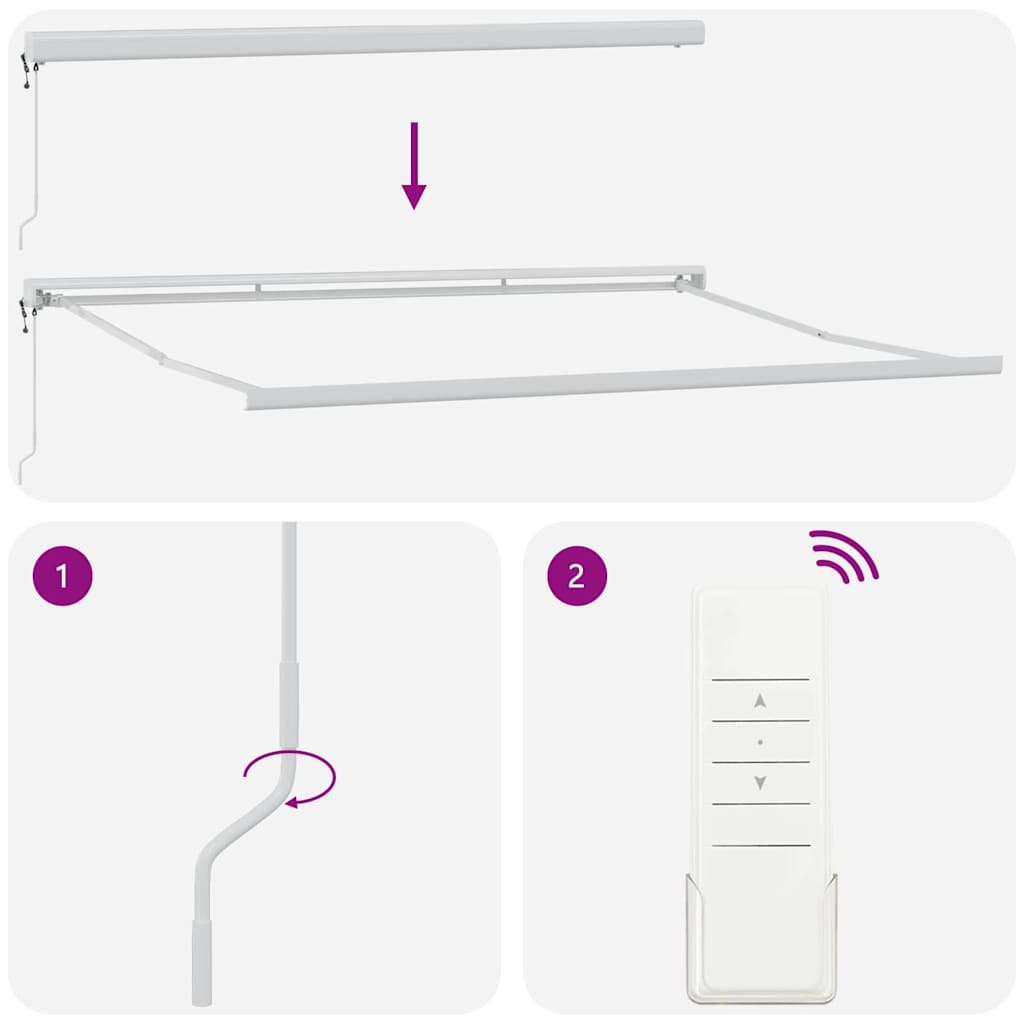 Uitschuifbare luifel Meerkleurig 500 x 300 x 165 cm – afbeelding 9
