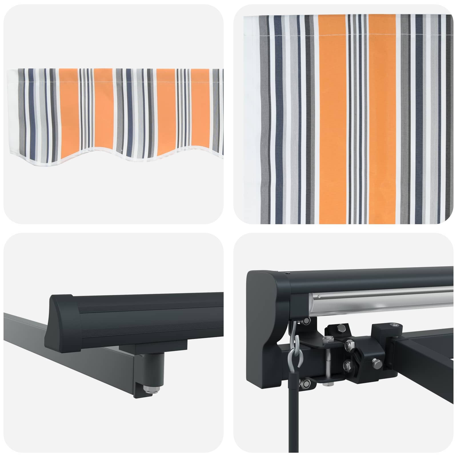 Zijde Frame Blauw en Oranje 500 × 300 cm – afbeelding 8