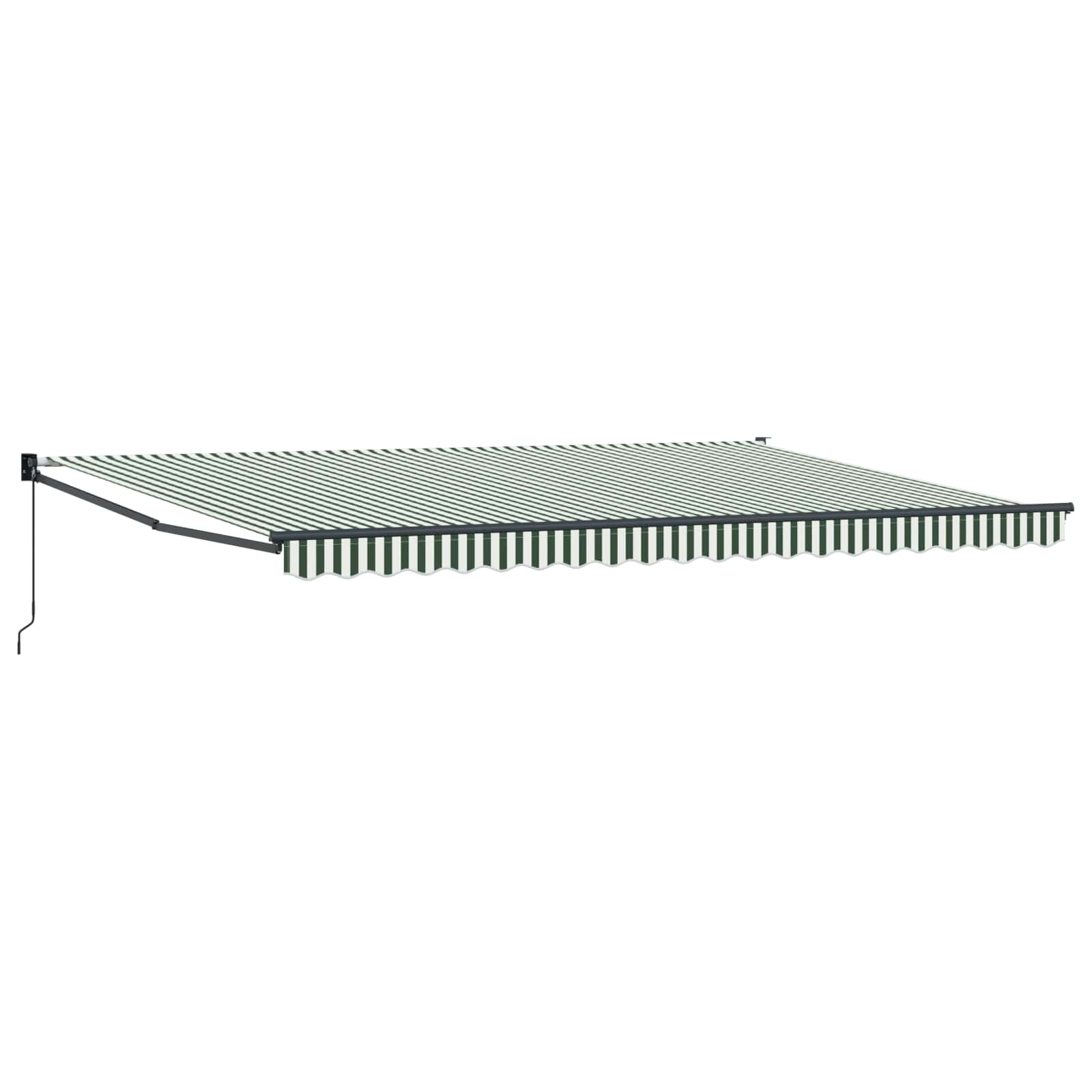 Handmatig uitschuifbare luifel Groen 500 × 300 cm – afbeelding 2