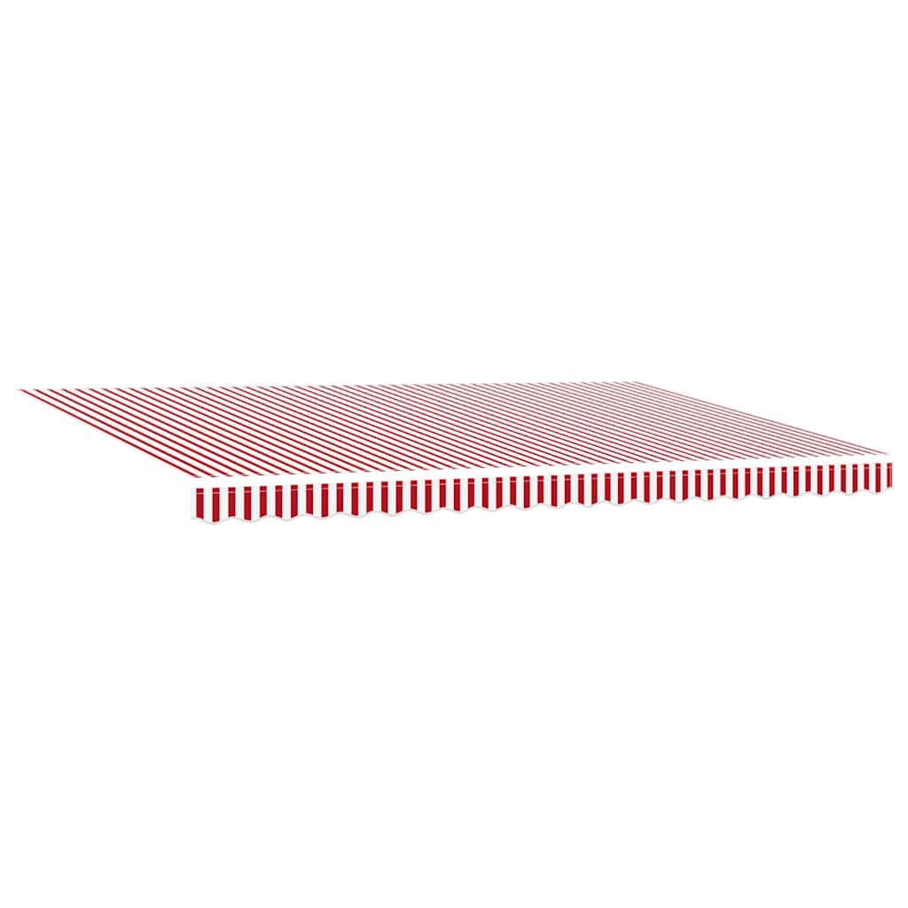 Inklapbaar Zonnescherm Rood en Wit 500 × 350 cm – afbeelding 5