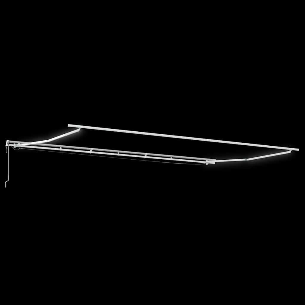 Inklapbaar Zonnescherm Rood en Wit 600 × 300 cm – afbeelding 6