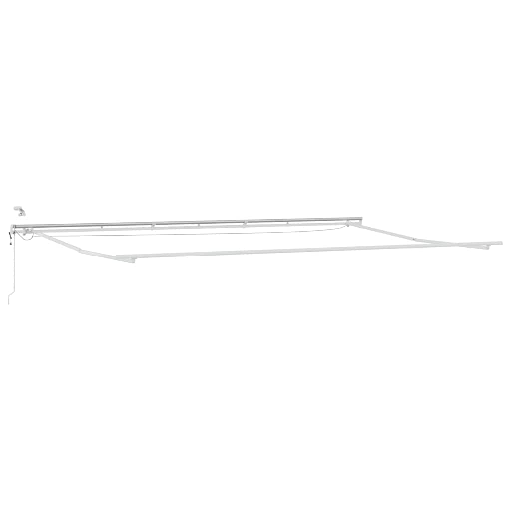 Inklapbaar Zonnescherm Rood en Wit 600 × 300 cm – afbeelding 7