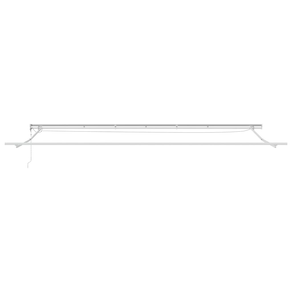 Inklapbaar Zonnescherm Rood en Wit 600 × 300 cm – afbeelding 9