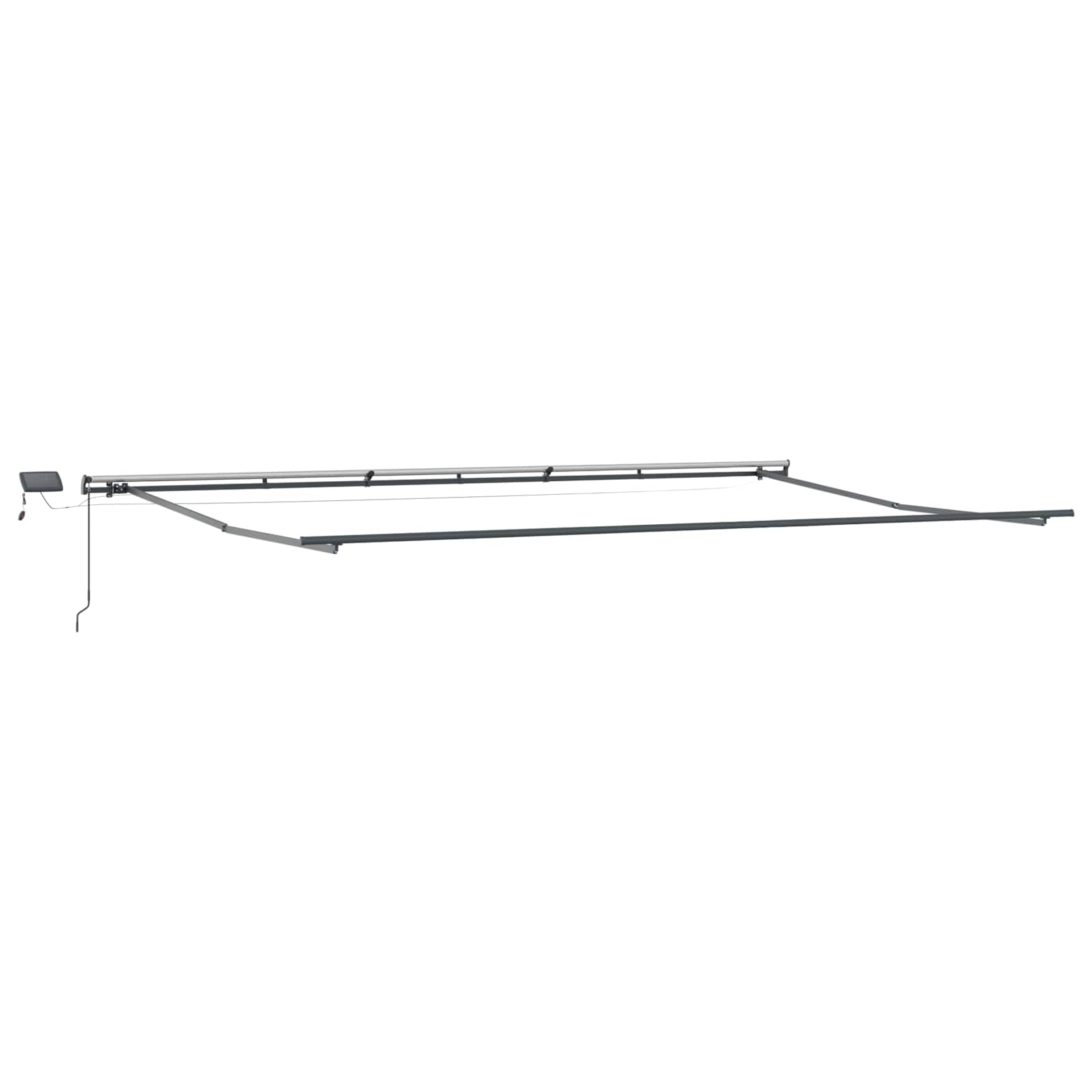 Inklapbaar Zonnescherm Multikleur 600 × 300 cm Stof – afbeelding 6