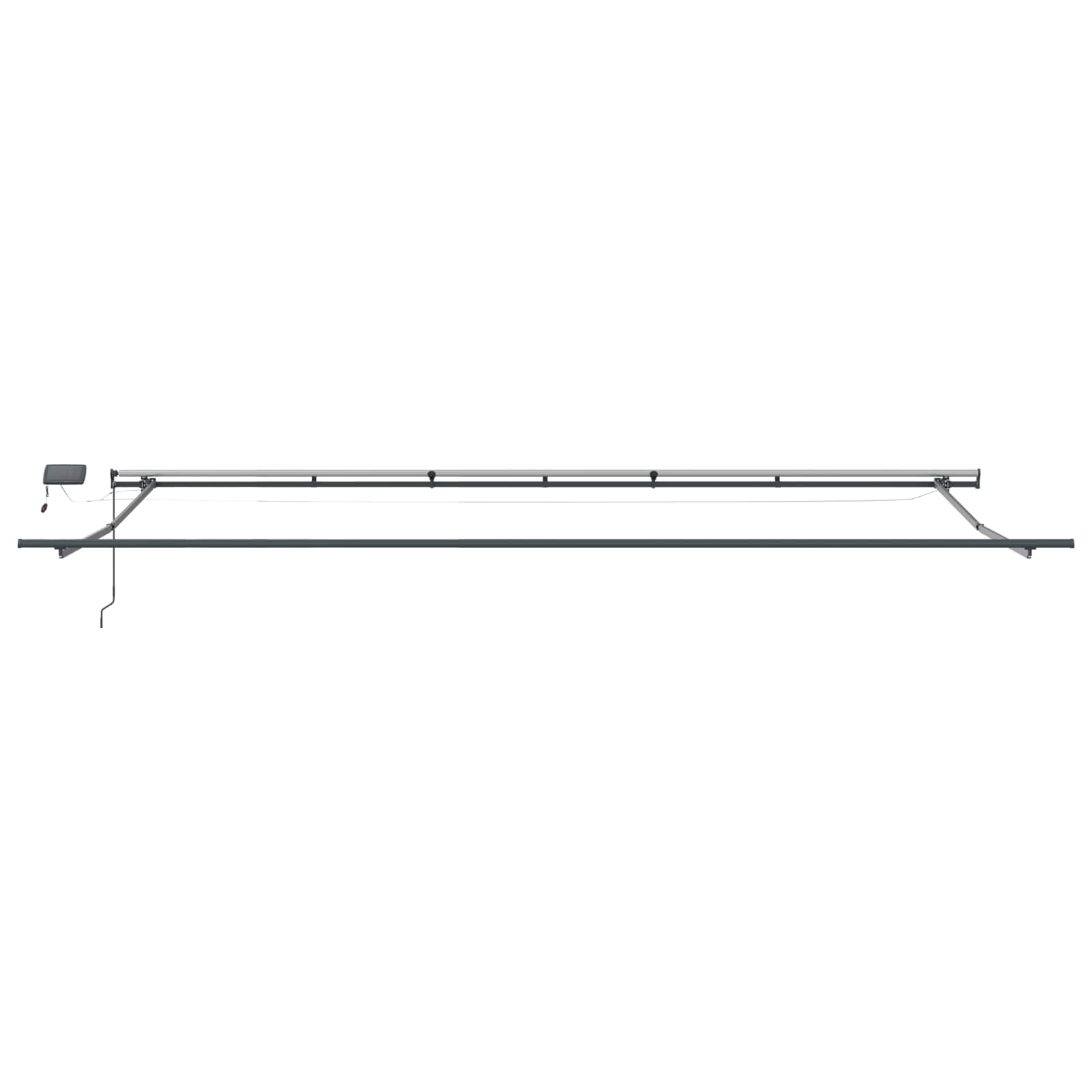 Inklapbaar Zonnescherm Multikleur 600 × 300 cm Stof – afbeelding 9