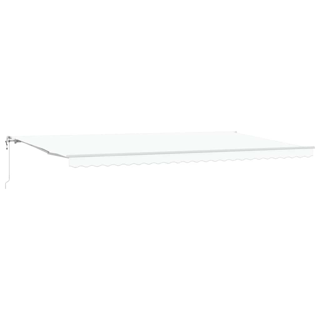 Elektrisch Uittrekbaar Zonnescherm Wit 600 × 300 cm – afbeelding 2