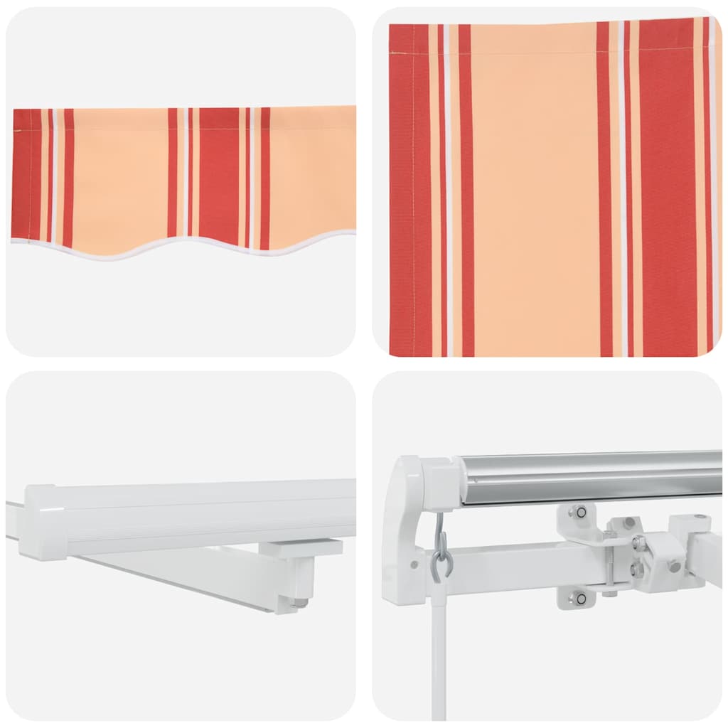 Inklapbaar Zonnescherm Geel en Oranje 600 × 350 cm – afbeelding 11