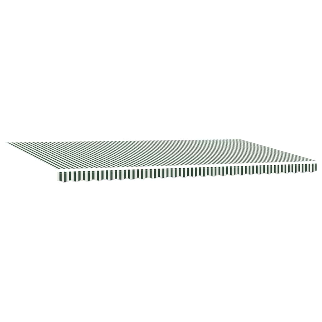 Uitschuifbare luifel Groen en Wit 600 × 350 cm – afbeelding 5