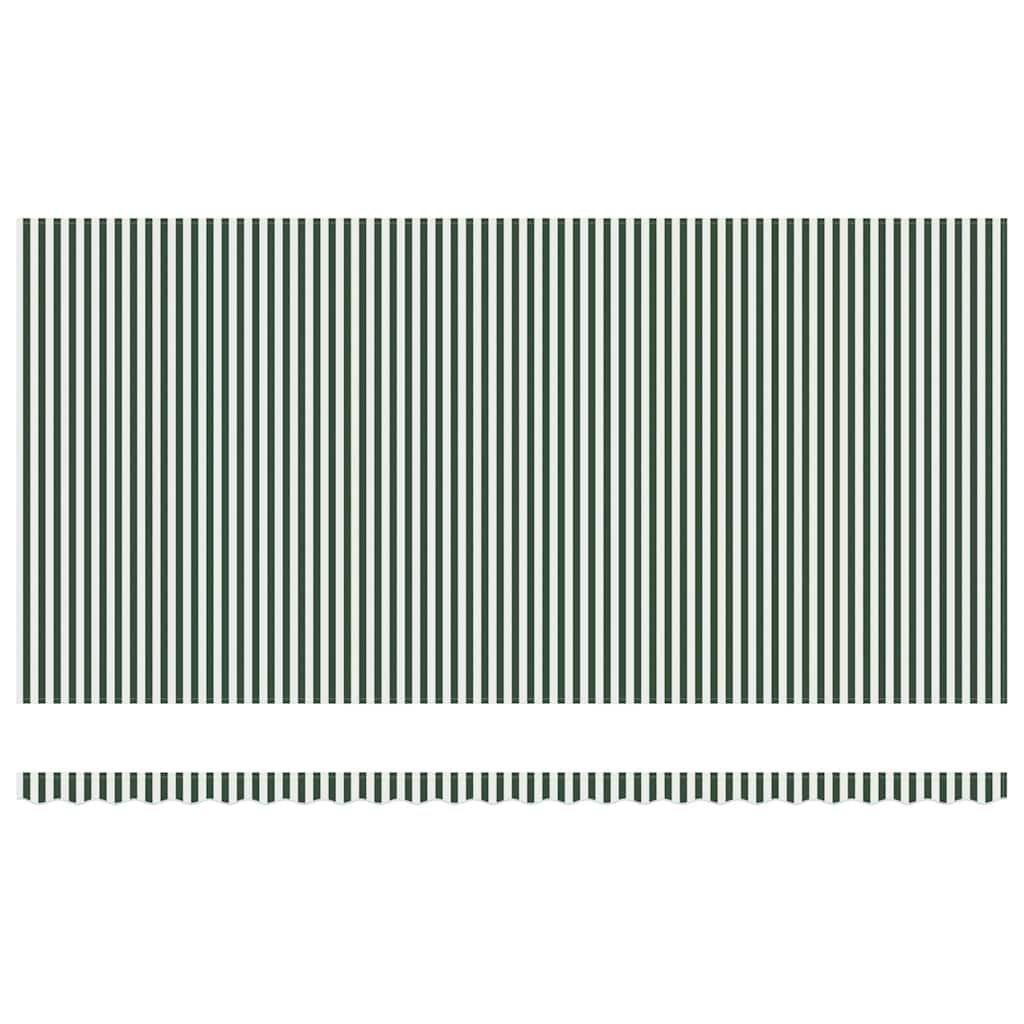Uitschuifbare luifel Groen en Wit 600 × 350 cm – afbeelding 7