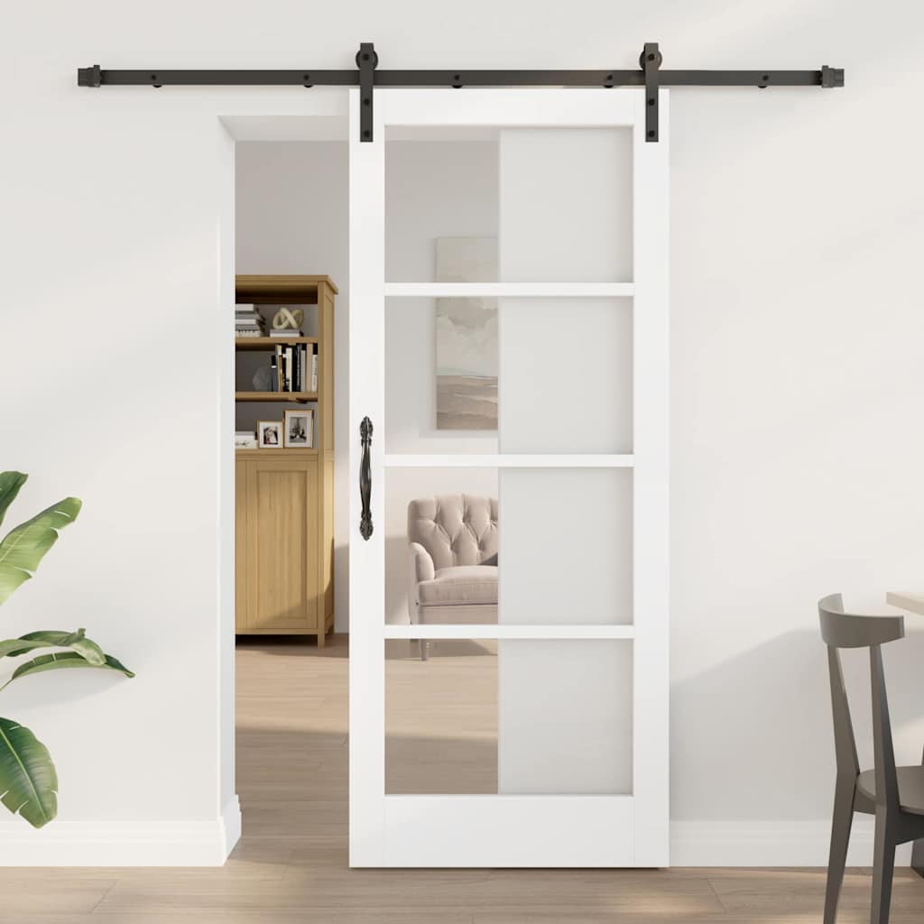Schuifdeur ORKDAL Wit en zwart 83 x 202 cm