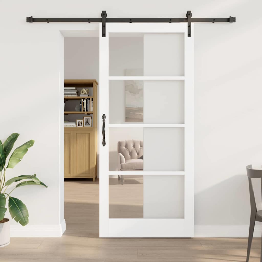 Schuifdeur ORKDAL Wit en zwart 93 x 211 cm