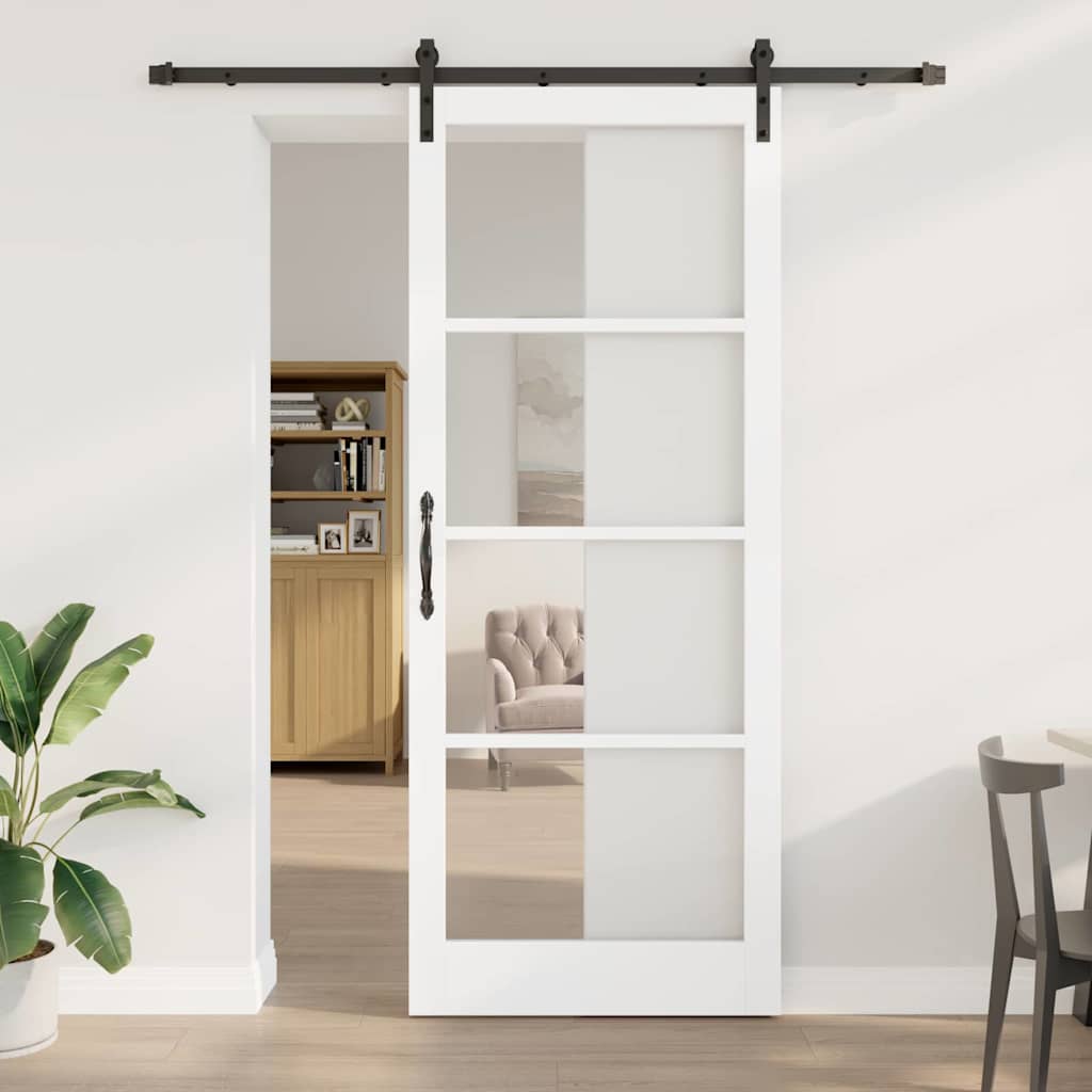 Schuifdeur ORKDAL Wit en zwart 93 x 232 cm