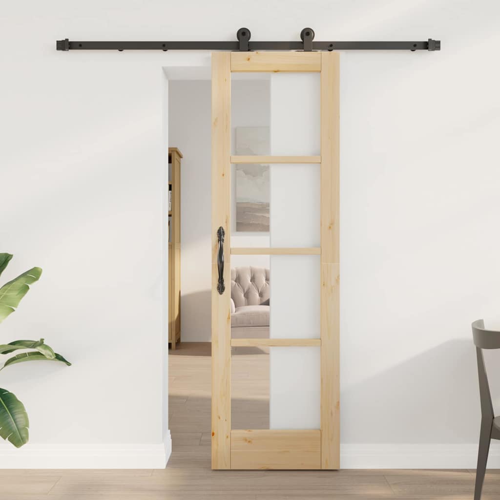 Schuifdeur ORKDAL Natuurlijk en Zwart 61 x 198,5 cm