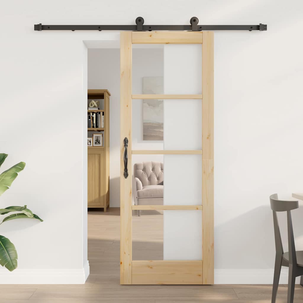 Schuifdeur ORKDAL Natuurlijk en Zwart 73,5 x 198,5 cm