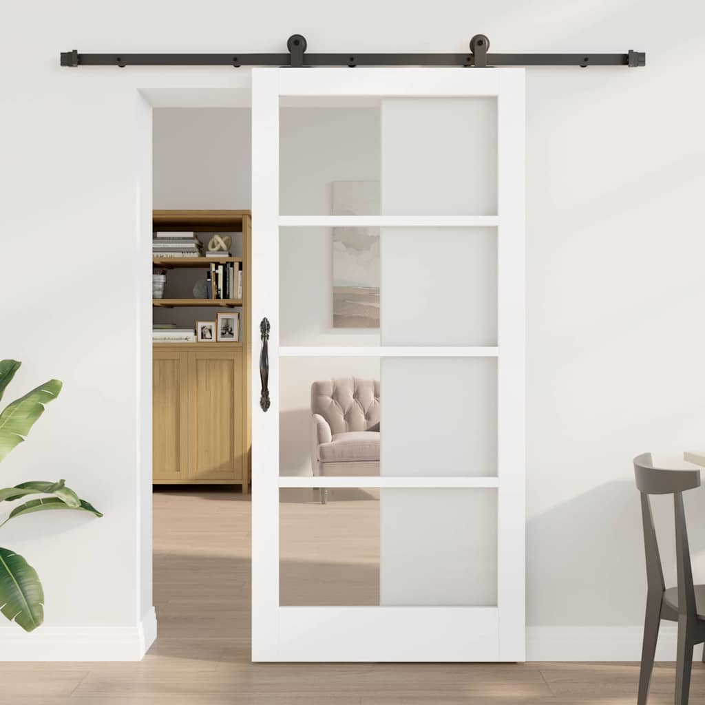 Schuifdeur ORKDAL Wit en zwart 93 x 202 cm