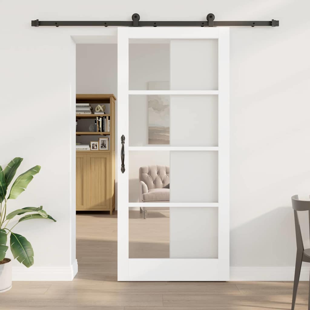 Schuifdeur ORKDAL Wit en zwart 93 x 211 cm