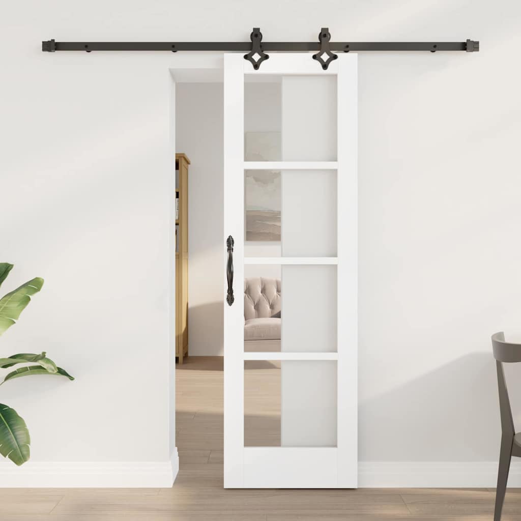Schuifdeur ORKDAL Wit en zwart 61 x 198,5 cm