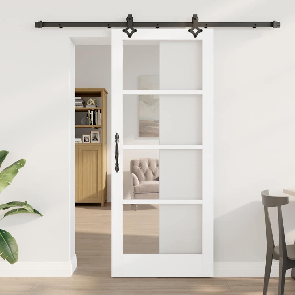 Schuifdeur ORKDAL Wit en zwart 83 x 202 cm