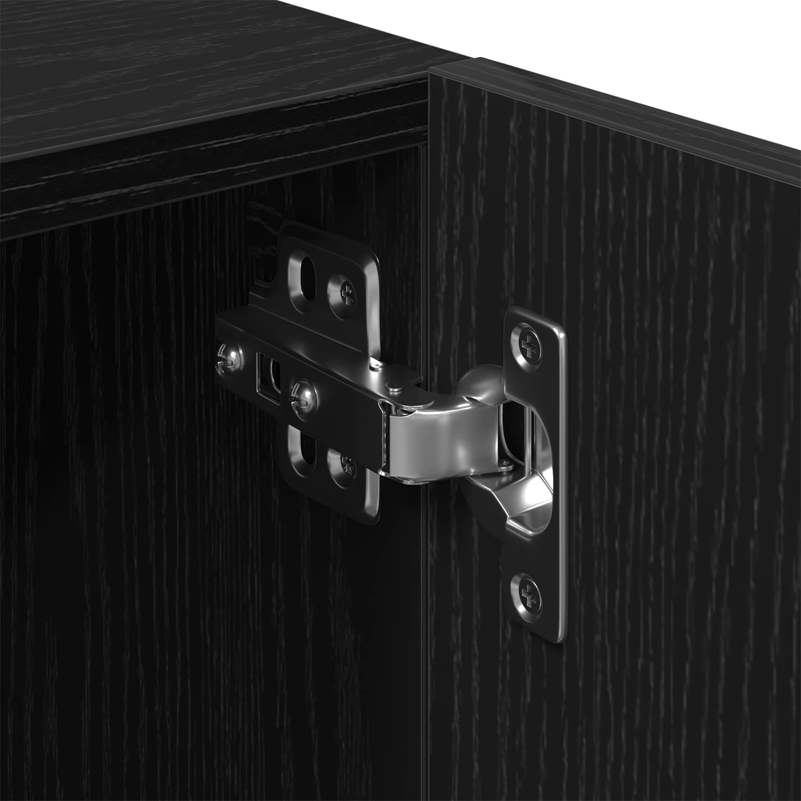 Tv-meubelset 2 pcs Zwart 180 x 35 x 40 cm Bewerkt hout – afbeelding 9
