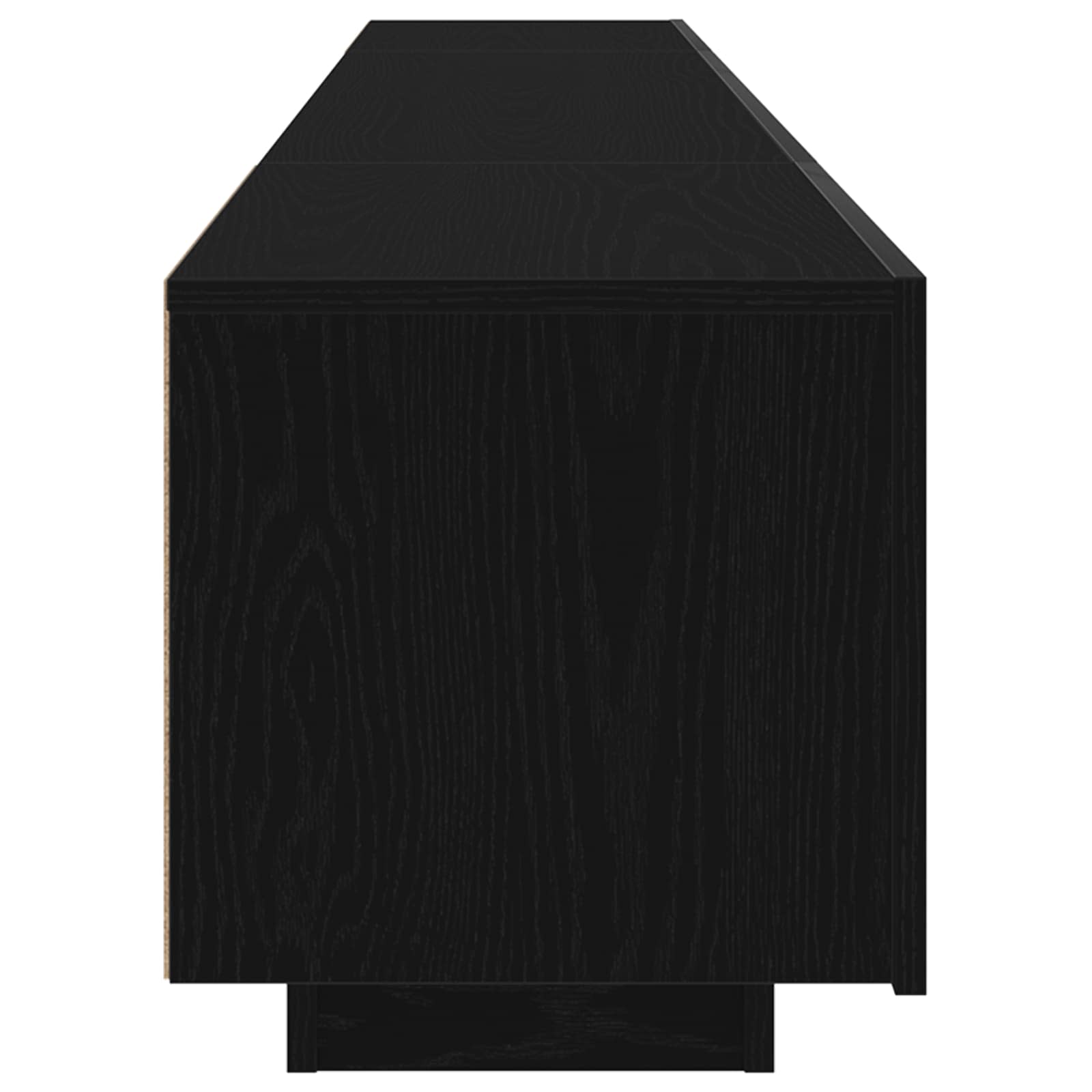 Tv-meubelset 2 pcs Zwart 200 x 35 x 40 cm Bewerkt hout – afbeelding 7