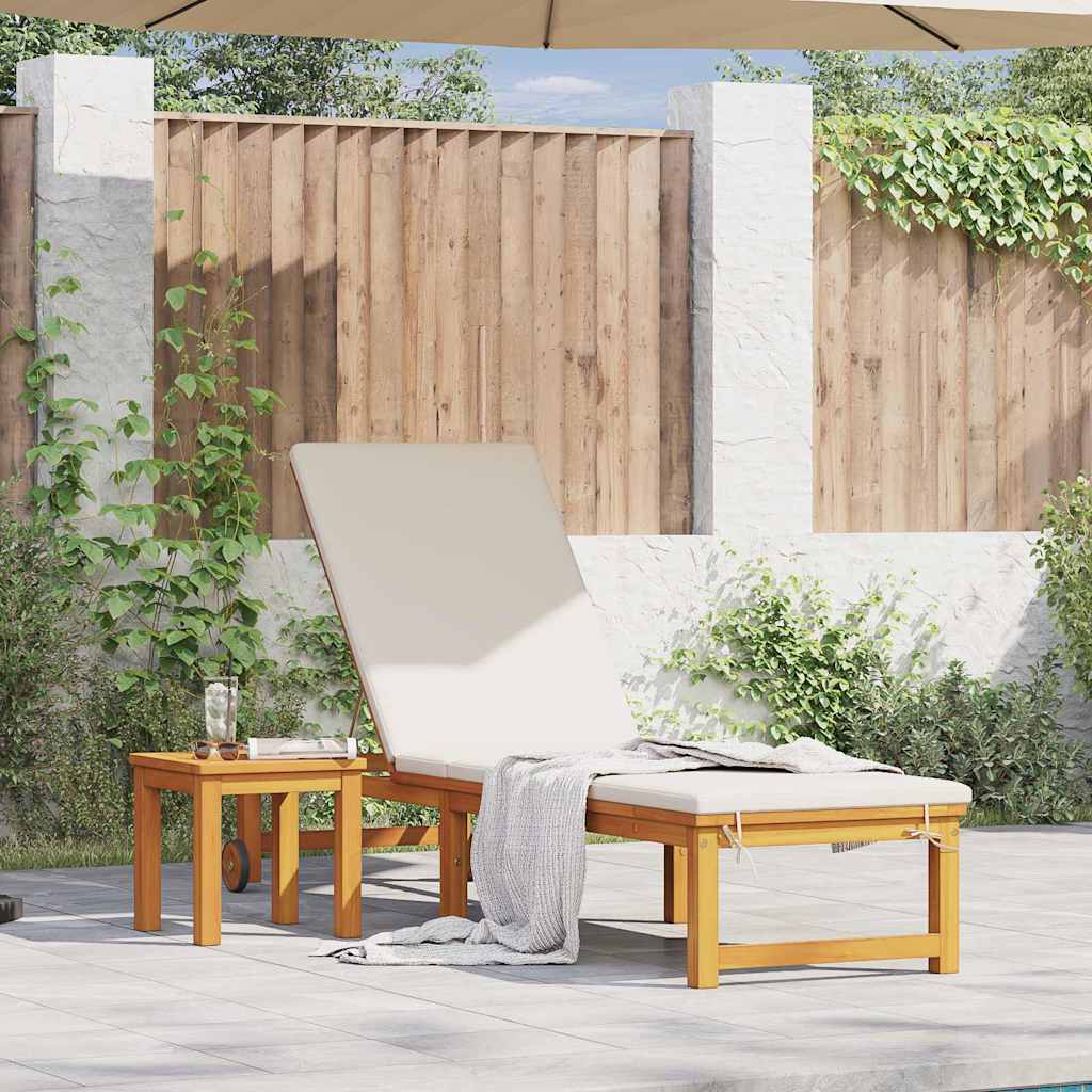 Ligstoel 2 pcs Bruin Massief Acaciahout